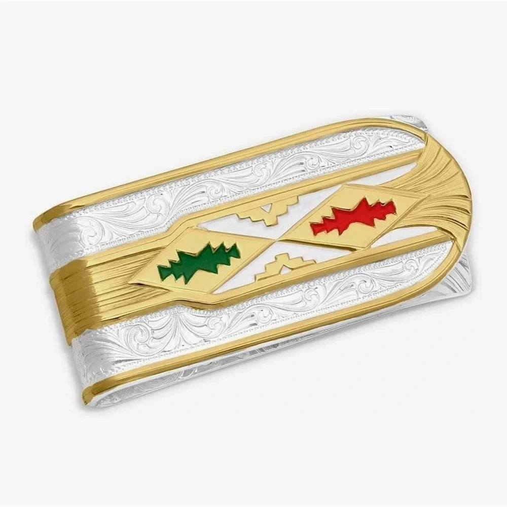 Montana Silversmiths Fine Silver Mexican‎ Pride Money Clip - Retail $90 - NEW!